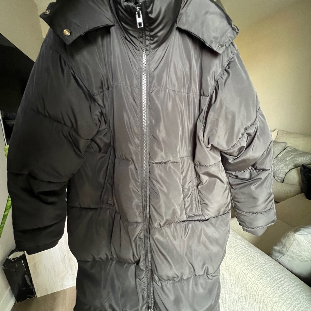 Extra long Zara puffer coat